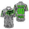 LIMITED EDITION PRODUCTS - US ARMY V1 - FOX RACING - CUSTOM NAME - GREEN - BUTTON SHIRT