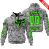 LIMITED EDITION PRODUCTS - US ARMY V1 - FOX RACING - CUSTOM NAME - GREEN