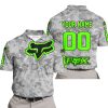 LIMITED EDITION PRODUCTS - US ARMY V1 - FOX RACING - CUSTOM NAME - GREEN - POLO SHIRT