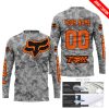 LIMITED EDITION PRODUCTS - US ARMY V1 - FOX RACING - CUSTOM NAME - ORANGE - JERSEY