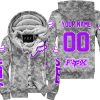 LIMITED EDITION PRODUCTS - US ARMY V1 - FOX RACING - CUSTOM NAME - PURPLE - FLEECE ZIP HOODIE