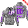 LIMITED EDITION PRODUCTS - US ARMY V1 - FOX RACING - CUSTOM NAME - PURPLE