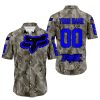LIMITED EDITION PRODUCTS - US ARMY V2 - FOX RACING - CUSTOM NAME - BLUE - BUTTON SHIRT