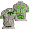LIMITED EDITION PRODUCTS - US ARMY V2 - FOX RACING - CUSTOM NAME - GREEN - POLO SHIRT