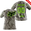 LIMITED EDITION PRODUCTS - US ARMY V2 - FOX RACING - CUSTOM NAME - GREEN 1 - T-SHIRT