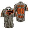 LIMITED EDITION PRODUCTS - US ARMY V2 - FOX RACING - CUSTOM NAME - ORANGE - BUTTON SHIRT
