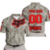 LIMITED EDITION PRODUCTS - US ARMY V2 - FOX RACING - CUSTOM NAME - RED - POLO SHIRT