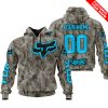 LIMITED EDITION PRODUCTS - US ARMY V2 - FOX RACING - CUSTOM NAME - SKY BLUE
