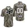 LIMITED EDITION PRODUCTS - US ARMY V2 - FOX RACING - CUSTOM NAME - WHITE - BUTTON SHIRT