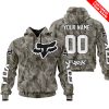 LIMITED EDITION PRODUCTS - US ARMY V2 - FOX RACING - CUSTOM NAME - WHITE