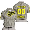LIMITED EDITION PRODUCTS - US ARMY V2 - FOX RACING - CUSTOM NAME - YELLOW - POLO SHIRT