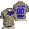 LIMITED EDITION PRODUCTS - US ARMY V3 - FOX RACING - CUSTOM NAME - BLUE - POLO SHIRT