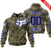 LIMITED EDITION PRODUCTS - US ARMY V3 - FOX RACING - CUSTOM NAME - NAVY