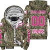 LIMITED EDITION PRODUCTS - US ARMY V3 - FOX RACING - CUSTOM NAME - PINK 1 - FLEECE ZIP HOODIE