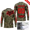 LIMITED EDITION PRODUCTS - US ARMY V3 - FOX RACING - CUSTOM NAME - RED - JERSEY