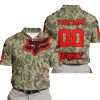 LIMITED EDITION PRODUCTS - US ARMY V3 - FOX RACING - CUSTOM NAME - RED - POLO SHIRT