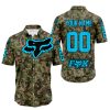 LIMITED EDITION PRODUCTS - US ARMY V3 - FOX RACING - CUSTOM NAME - SKY BLUE - BUTTON SHIRT
