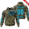 LIMITED EDITION PRODUCTS - US ARMY V3 - FOX RACING - CUSTOM NAME - SKY BLUE