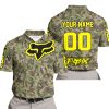 LIMITED EDITION PRODUCTS - US ARMY V3 - FOX RACING - CUSTOM NAME - YELLOW - POLO SHIRT