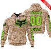 LIMITED EDITION PRODUCTS - US MARINE - FOX RACING - CUSTOM NAME - GREEN 1