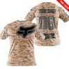 LIMITED EDITION PRODUCTS - US MARINE - FOX RACING - CUSTOM NAME - GREY - T-SHIRT
