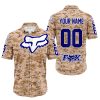 LIMITED EDITION PRODUCTS - US MARINE - FOX RACING - CUSTOM NAME - NAVY - BUTTON SHIRT