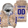 LIMITED EDITION PRODUCTS - US MARINE - FOX RACING - CUSTOM NAME - NAVY - FLEECE ZIP HOODIE