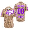 LIMITED EDITION PRODUCTS - US MARINE - FOX RACING - CUSTOM NAME - PURPLE - BUTTON SHIRT
