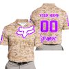 LIMITED EDITION PRODUCTS - US MARINE - FOX RACING - CUSTOM NAME - PURPLE - POLO SHIRT