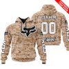 LIMITED EDITION PRODUCTS - US MARINE - FOX RACING - CUSTOM NAME - WHITE