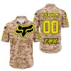 LIMITED EDITION PRODUCTS - US MARINE - FOX RACING - CUSTOM NAME - YELLOW - BUTTON SHIRT
