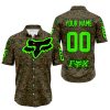 LIMITED EDITION PRODUCTS - US MARINE V1 - FOX RACING - CUSTOM NAME - GREEN - BUTTON SHIRT