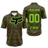 LIMITED EDITION PRODUCTS - US MARINE V1 - FOX RACING - CUSTOM NAME - GREEN 1 - BUTTON SHIRT
