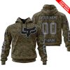 LIMITED EDITION PRODUCTS - US MARINE V1 - FOX RACING - CUSTOM NAME - GREY