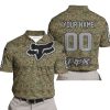 LIMITED EDITION PRODUCTS - US MARINE V1 - FOX RACING - CUSTOM NAME - GREY - POLO SHIRT