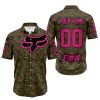 LIMITED EDITION PRODUCTS - US MARINE V1 - FOX RACING - CUSTOM NAME - PINK 1 - BUTTON SHIRT