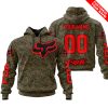 LIMITED EDITION PRODUCTS - US MARINE V1 - FOX RACING - CUSTOM NAME - RED