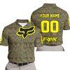 LIMITED EDITION PRODUCTS - US MARINE V1 - FOX RACING - CUSTOM NAME - YELLOW - POLO SHIRT