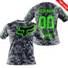 LIMITED EDITION PRODUCTS - US NAVY - FOX RACING - CUSTOM NAME - GREEN - T-SHIRT