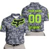 LIMITED EDITION PRODUCTS - US NAVY - FOX RACING - CUSTOM NAME - GREEN 1 - POLO SHIRT