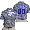 LIMITED EDITION PRODUCTS - US NAVY - FOX RACING - CUSTOM NAME - NAVY - POLO SHIRT