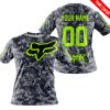 LIMITED EDITION PRODUCTS - US NAVY - FOX RACING - CUSTOM NAME - NEON - T-SHIRT