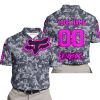 LIMITED EDITION PRODUCTS - US NAVY - FOX RACING - CUSTOM NAME - PINK - POLO SHIRT