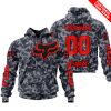 LIMITED EDITION PRODUCTS - US NAVY - FOX RACING - CUSTOM NAME - RED