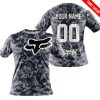 LIMITED EDITION PRODUCTS - US NAVY - FOX RACING - CUSTOM NAME - WHITE - T-SHIRT