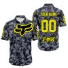 LIMITED EDITION PRODUCTS - US NAVY - FOX RACING - CUSTOM NAME - YELLOW - BUTTON SHIRT