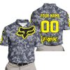 LIMITED EDITION PRODUCTS - US NAVY - FOX RACING - CUSTOM NAME - YELLOW - POLO SHIRT