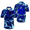 LIMITED EDITION PRODUCTS - US NAVY V1 - FOX RACING - CUSTOM NAME - BLUE - BUTTON SHIRT