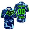 LIMITED EDITION PRODUCTS - US NAVY V1 - FOX RACING - CUSTOM NAME - GREEN - BUTTON SHIRT