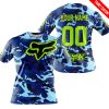 LIMITED EDITION PRODUCTS - US NAVY V1 - FOX RACING - CUSTOM NAME - NEON - T-SHIRT